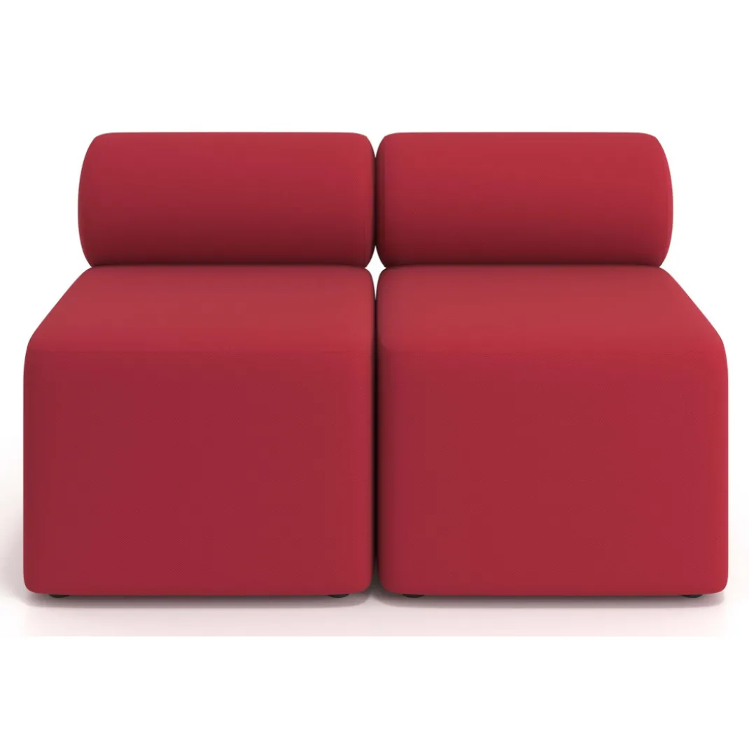 Sofa de oficina Oasis módulo recto doble 120cm