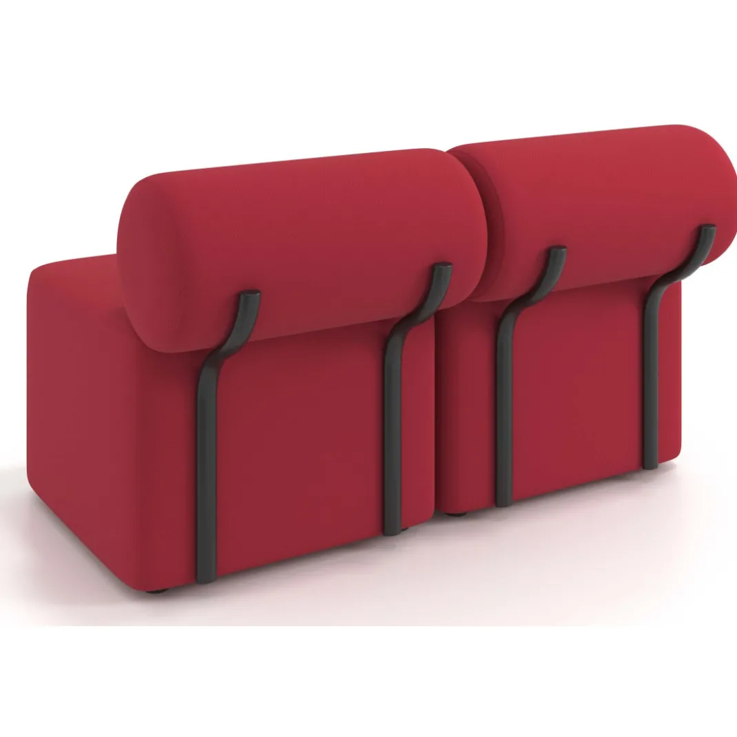 Sofa de oficina Oasis módulo recto doble 120cm