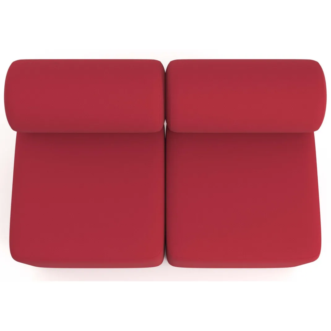 Sofa de oficina Oasis módulo recto doble 120cm