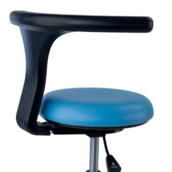 Taburete de laboratorio Onix, respaldo ergonómico